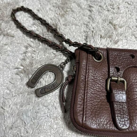 Betsy Johnson 100% Leather Wristlet Purse - Picture 3 of 8